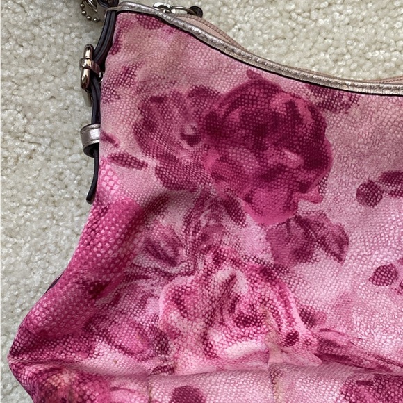 Coach Pink Floral Women's Bag - Picture 5 of 13